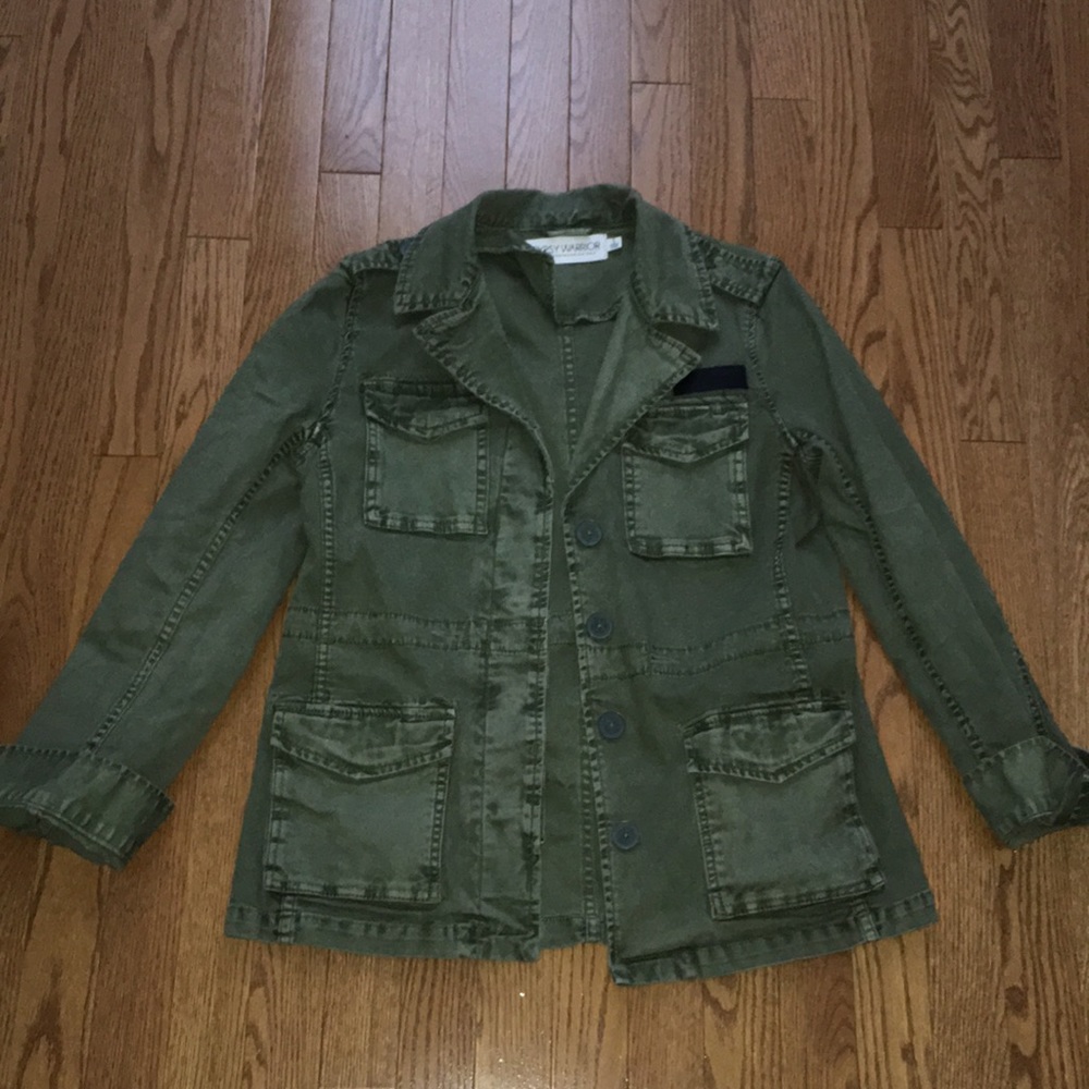 green cargo jacket